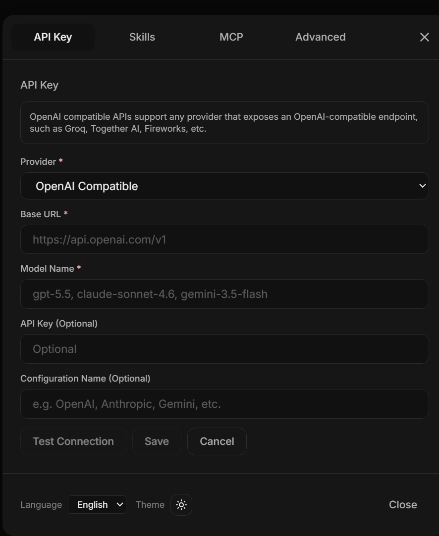 API Key 配置示例